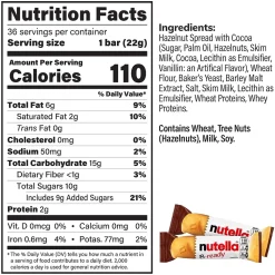 Nutella B-Ready Cookies, 36 Packs/Box (220-02147)