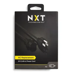 NXT Technologies 6' Desktop/Monitor Power Cord, Black (NX29759)