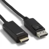 NXT Technologies ™ 6' DisplayPort/HDMI Audio/Video Cable, Male to Male, Black (NX51760)