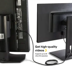 NXT Technologies ™ 6' DisplayPort/HDMI Audio/Video Cable, Male to Male, Black (NX51760)