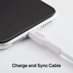 ™ 10 Ft. Braided Lightning to USB Cable, White (NX60463)<NXT Technologies Discount