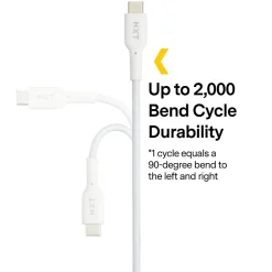 ™ 6 Ft. Braided USB-C Cable, White (NX60470)<NXT Technologies Discount