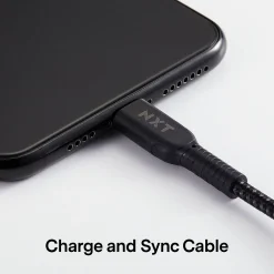 ™ 4 Ft. Braided USB-C to Lightning Cable for iPhone/iPad/iPod touch, Black (LBA020-4BKST)<NXT Technologies Hot