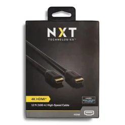 NXT Technologies ™ 12' HDMI to HDMI Audio/Video Cable, Male to Male, Black (NX29740)