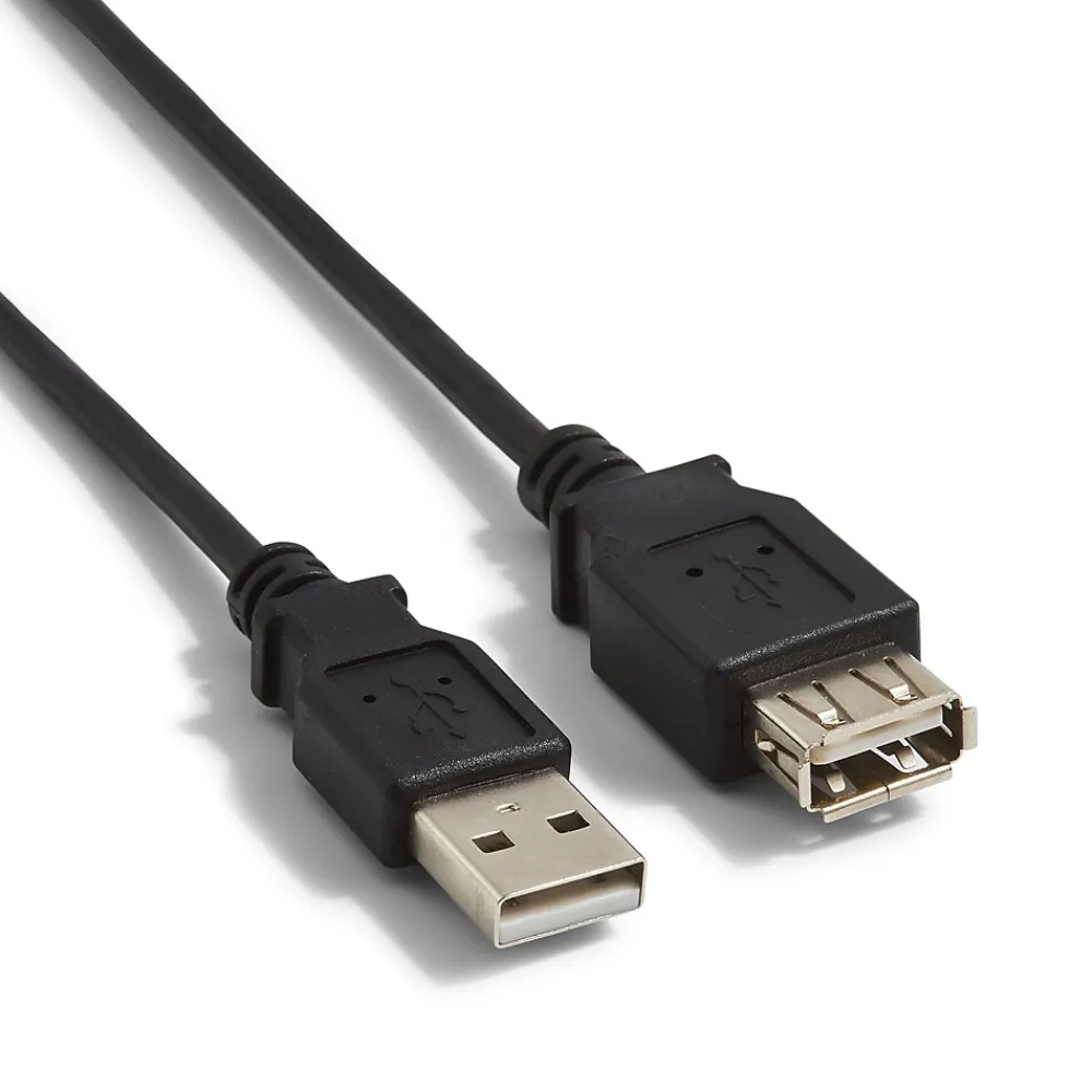 NXT Technologies ™ 6' USB A to USB A Cable, Male to Female, Black (NX29753)
