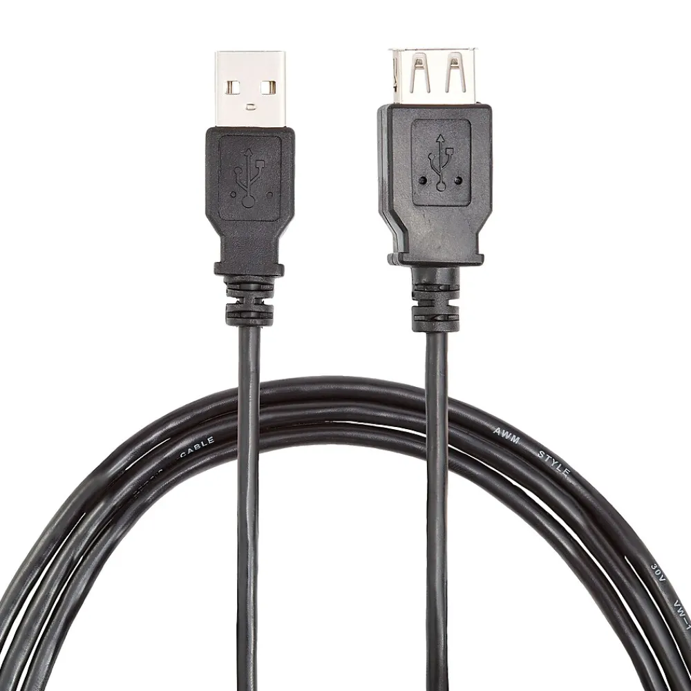 NXT Technologies ™ 6' USB A to USB A Cable, Male to Female, Black (NX29753)