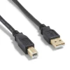 NXT Technologies ™ 16' USB B to USB A Printer Cable, Male to Male, Black (NX29931)