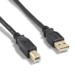 NXT Technologies ™ 16' USB B to USB A Printer Cable, Male to Male, Black (NX29931)