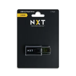 Online NXT Technologies 128GB USB 3.2 Type-A Flash Drive, Black (NX61119)