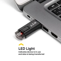 Online NXT Technologies 128GB USB 3.2 Type-A Flash Drive, Black (NX61119)