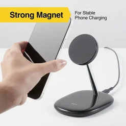 ™ Magnetic Wireless Charging Stand with USB-C Cable for iPhone 12/13, Black (NX60458)<NXT Technologies Discount