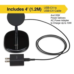 ™ Magnetic Wireless Charging Stand with USB-C Cable for iPhone 12/13, Black (NX60458)<NXT Technologies Discount