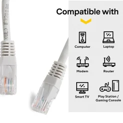 NXT Technologies ™ NX56838 7' CAT-6 Cable, Gray