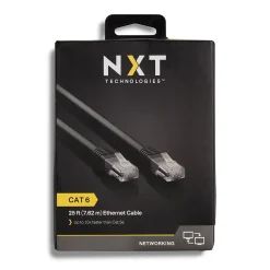 NXT Technologies ™ NX29778 25' CAT-6 Cable, Black