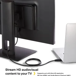 NXT Technologies ™ NX29738 4' HDMI 4K Audio/Video Cable, Male to Male, Black