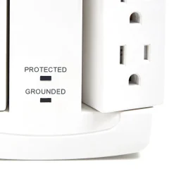 NXT Technologies ™ 6-Outlet 2 USB Swivel Wall Tap, 900 Joules (NX54322)