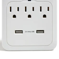 NXT Technologies ™ 3-Outlet Plus USB Surge Protector Wall Mount, 600 Joules (NX54320)