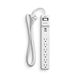 NXT Technologies ™ 6-Outlet Plus USB Surge Protector, 4' Cord, 1500 Joules (NX61426)