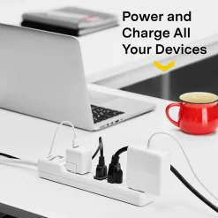 NXT Technologies ™ 6-Outlet Surge Protector, 2.5' Cord, 500 Joules, 2/Pack (NX54311)