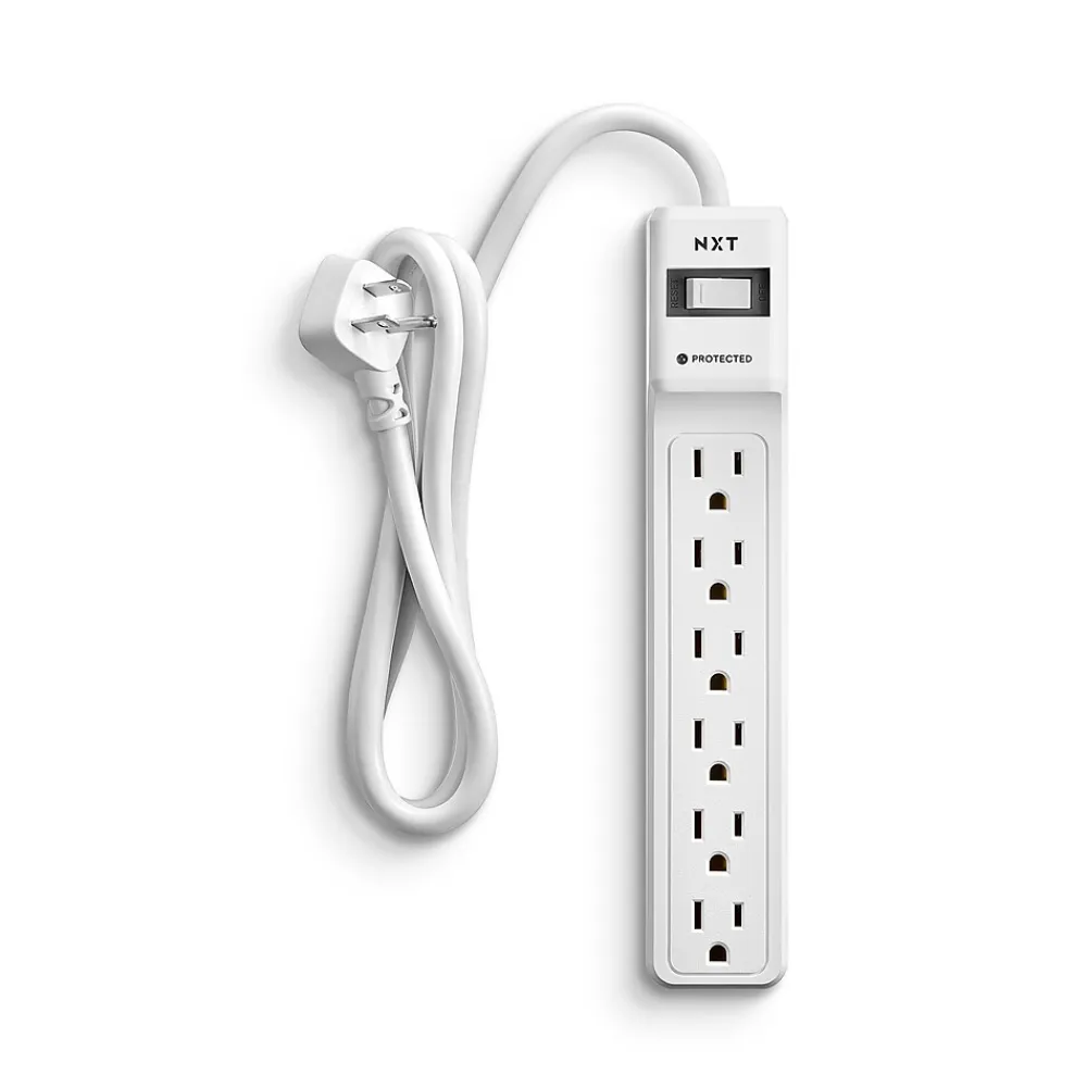 NXT Technologies 6-Outlet Surge Protector, 4' Cord, 600 Joules (NX54312)