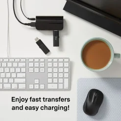 NXT Technologies ™ 4-Port USB 3.0 Hub, Black (NX29745)