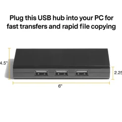 NXT Technologies ™ 7-Port USB 3.0 Hub, Black (NX29746)
