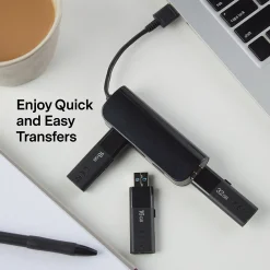 NXT Technologies ™ 4-Port USB 2.0 Hub, Black (NX56850)