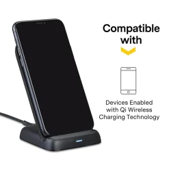 ™ Qi Wireless Charging Stand, Black (NX60455)<NXT Technologies