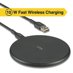 ™ Qi Wireless Charger with USB-C Cable, Black (NX60454)<NXT Technologies Online