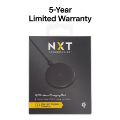 ™ Qi Wireless Charger with USB-C Cable, Black (NX60454)<NXT Technologies Online