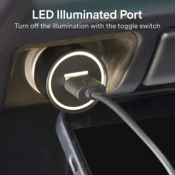 ™ Universal 1 USB Port Car Charger, Black (NX54335)<NXT Technologies Online