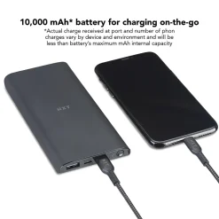 ™ USB Power Bank for Most Smartphones, 10000mAh, Black (NX60456)<NXT Technologies New