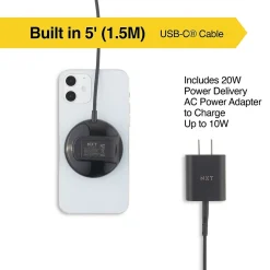 ™ Wireless Magnetic Charger Bundle for Most Smartphones, Black (NX60457)<NXT Technologies Discount