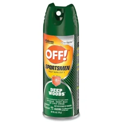 Off ! Deep Woods Sportsmen Insect Repellent, 6 oz Aerosol Spray, 12/Carton (SJN334684)