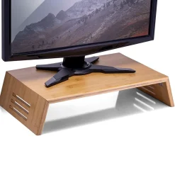 17.5" x 12.4" Bamboo Laptop Risers, Natural Wood Grain (71008)<Officemate Online