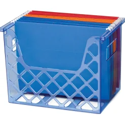 File Storage|Officemate File Crate, Letter Size, Blue (OIC23221)