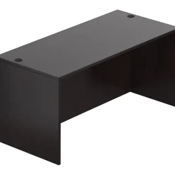 Office Desks*Offices to go 66" Rectangular Desk Shell, American Espresso, 29 1/2"H x 66"W x 30"D