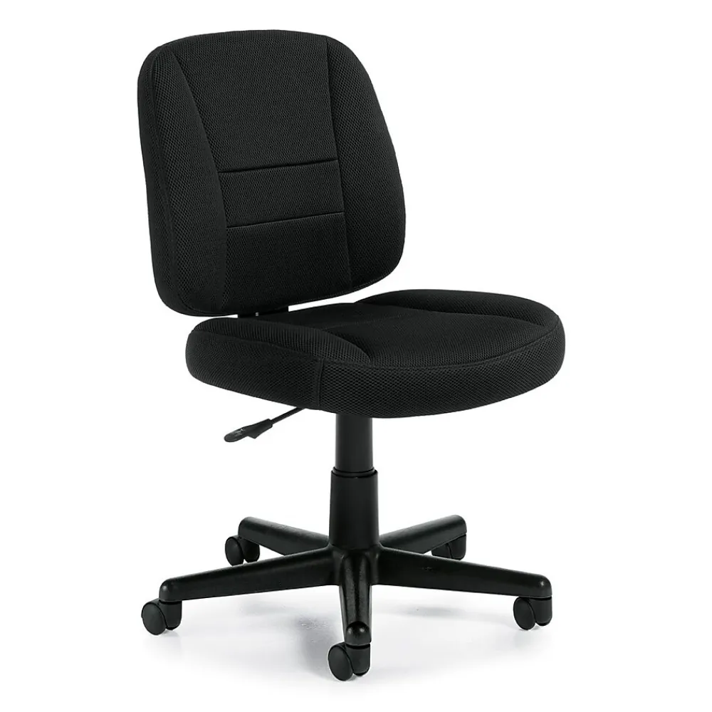 Office Chairs*Offices to go Armless Air Mesh Task Chair, Black (OTG11343B)