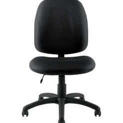 Office Chairs*Offices to go Fabric Armless Task Chair, Black (OTG11650-QL10)