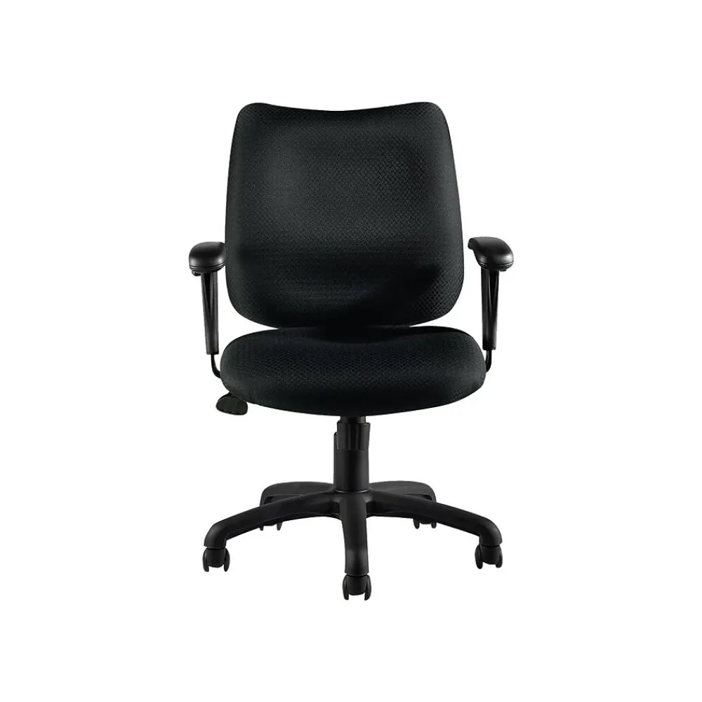 Office Chairs*Offices to go Fabric Task Chair, Patterned Black (OTG11612B)