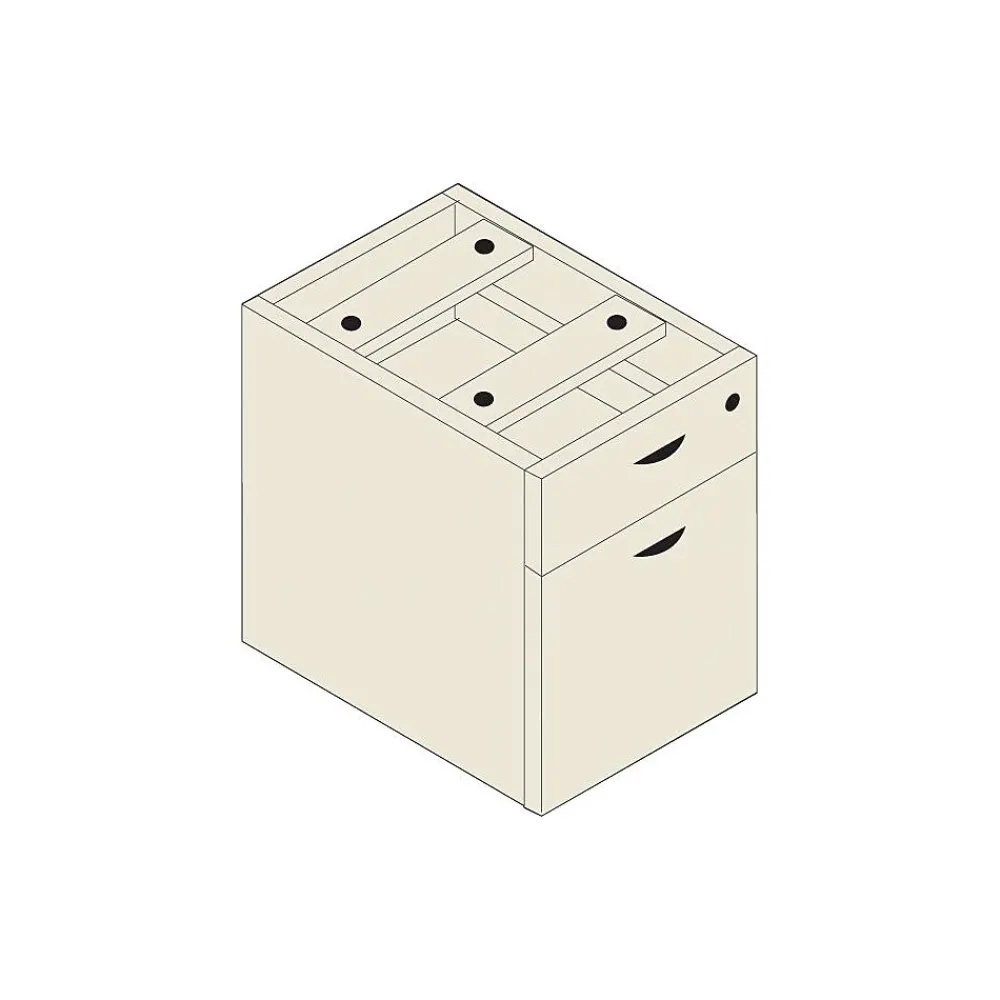 File Cabinets*Offices to go Furniture Collection in American Cherry, Hanging Box/File Pedestal