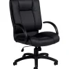 Office Chairs*Offices to go Luxhide Exec High-Back Chair, Bonded Leather, Black (OTG2700BL20)