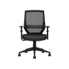 Office Chairs*Offices to go Mesh Back Luxhide Task Chair, Black (OTG12112B)