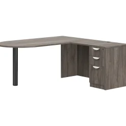 L-Desks*Offices to go Superior 71" Computer Desk, Artisan Gray (TDOTG11-AGL)