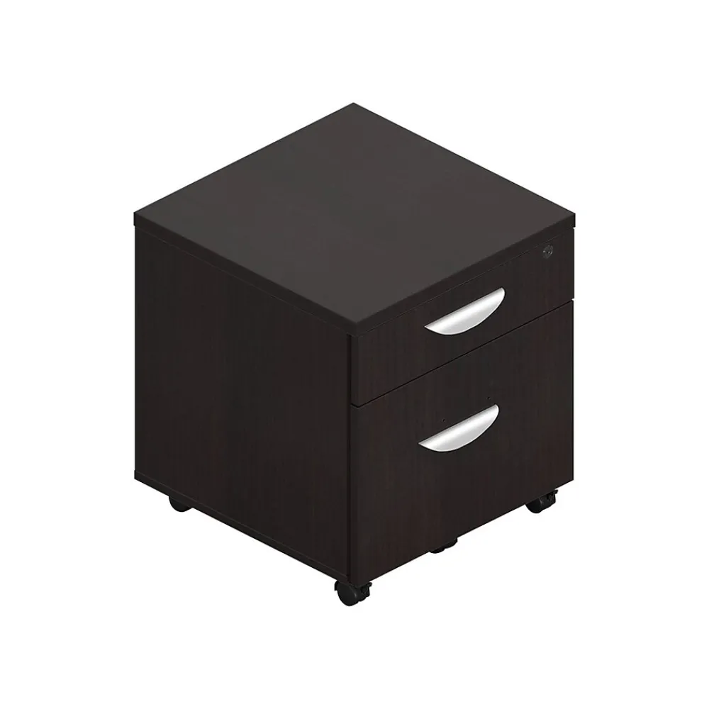 File Cabinets*Offices to go Superior 2-Drawer Vertical File Cabinet, Locking, Letter/Legal, American , 22" (TDSL22BFMAEL) Espresso