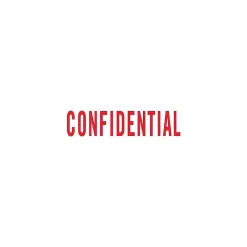 Stamps & Stamp Pads|Offistamp ® Pre-Inked Stamper, "Confidential", Red Ink