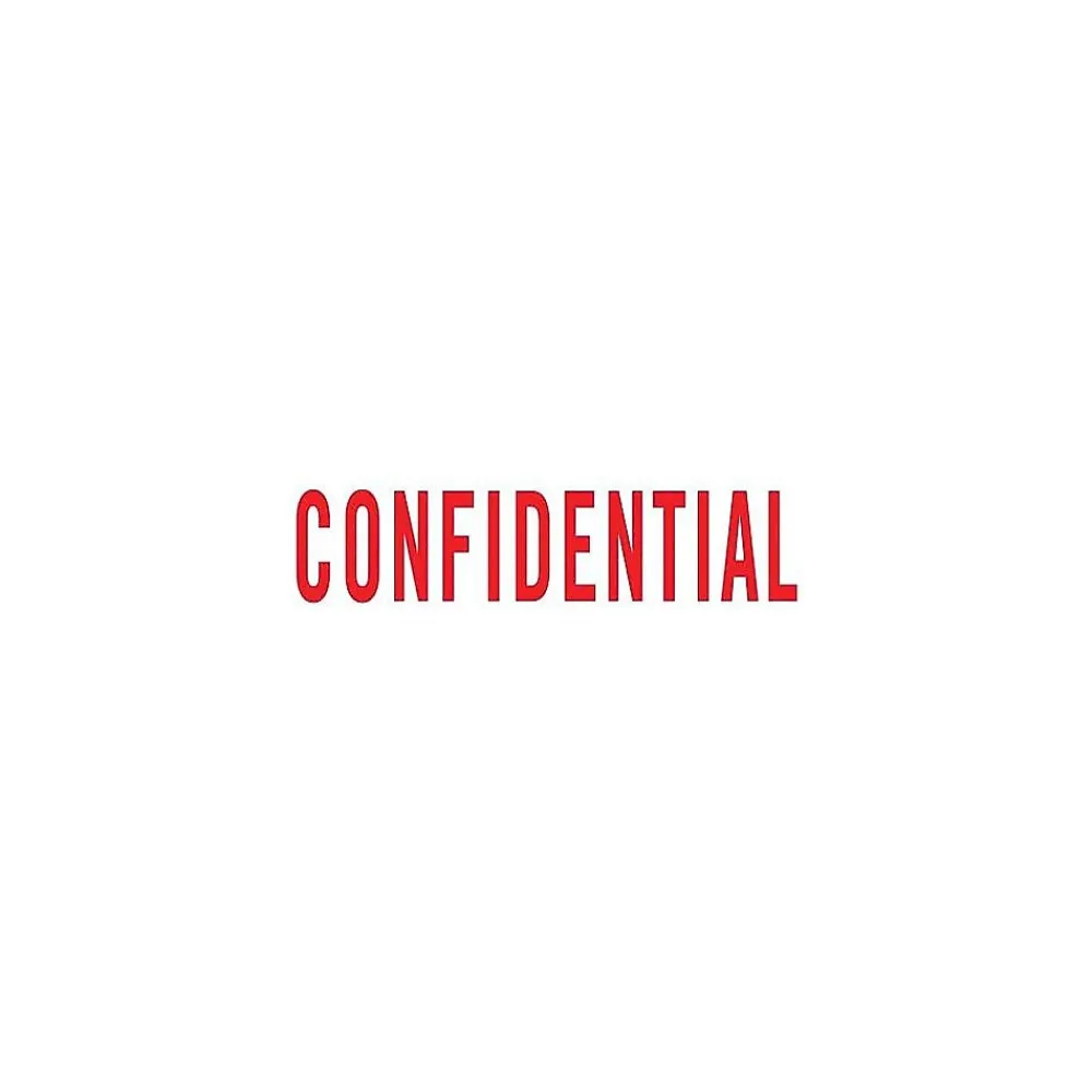 Stamps & Stamp Pads|Offistamp ® Pre-Inked Stamper, "Confidential", Red Ink