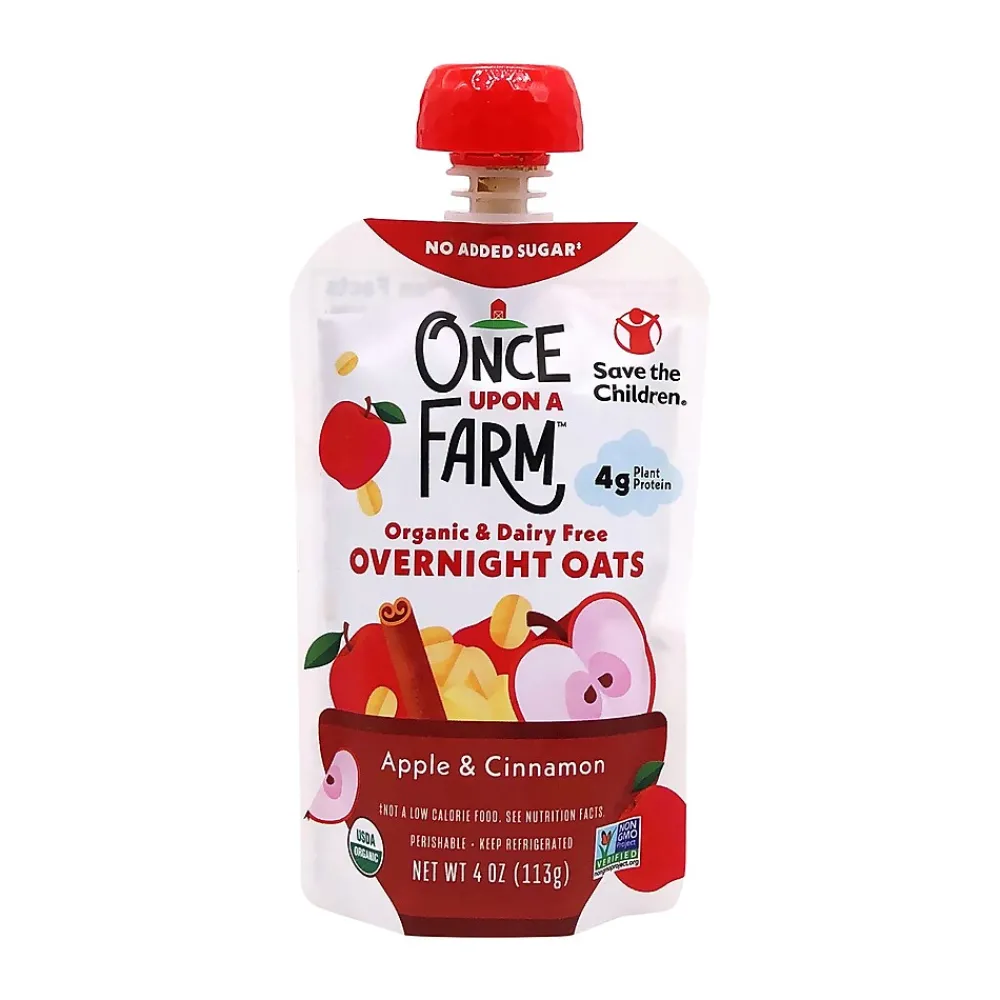 Once Upon a Farm Apple Cinnamon Overnight Oats, 4 oz., 8/Box