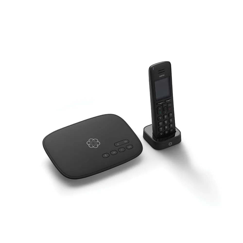 Ooma Telo VoIP Residential Phone Service and HD3 Handset, Black (TELOHD3)