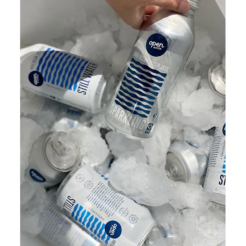 Open Water Still Canned Water with Electrolytes, 16 oz, 12/Pack (343-00001)